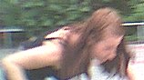 Tina wollte unter dem Fotoapparat wegrennen.